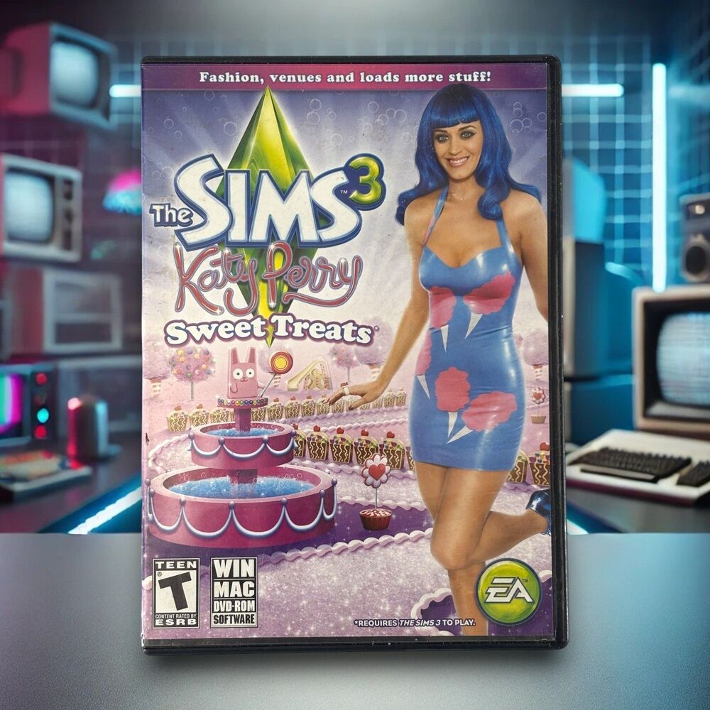 Sims 3 Katy Perry Sweet Treats Retired Pack CIB